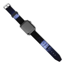 yanfind Watch Strap for Apple Watch Lake Sky Baltic Night SKYES Cumulus Fog Free Thunderstorm Flash Storm Compatible with iWatch Series 5 4 3 2 1