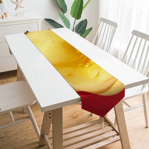 Yanfind Table Runner River Spring Woods Forest Melting Ice Stream Brook Sea Tree Wave Ocean Everyday Dining Wedding Party Holiday Home Decor