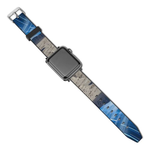 yanfind Watch Strap for Apple Watch Anthony Hayward Racetrack  Sliding Rocks Sailing Stones Death Valley Landscape Compatible with iWatch Series 5 4 3 2 1