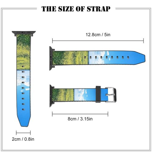 yanfind Watch Strap for Apple Watch Rural Countryside Noeffect Türkiye Turkiye Nofilter Yolu Farm Gökyüzü Pictures Grassland Compatible with iWatch Series 5 4 3 2 1