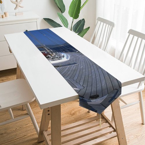 Yanfind Table Runner Sail Deck Watercraft Mast Sailboat Sail Boat Sailing Vehicle Ship Ship Boat Everyday Dining Wedding Party Holiday Home Decor