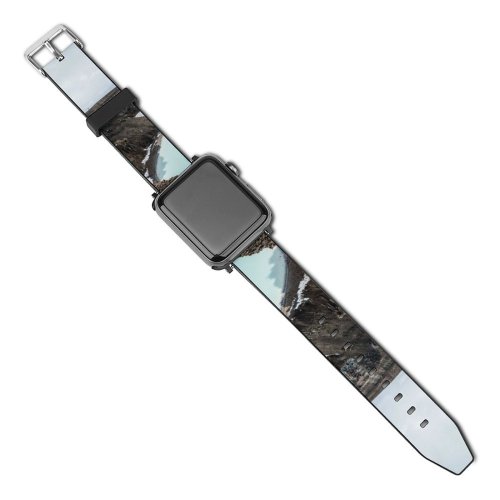 yanfind Watch Strap for Apple Watch Scenery Promontory Slope Iceland  Caldera Scale Askja Free Outdoors Wallpapers Compatible with iWatch Series 5 4 3 2 1
