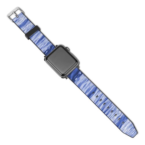 yanfind Watch Strap for Apple Watch Textura Lake Texture Brazil Sunset Lago Agua Natureza Sunny Wasser Sea Eau Compatible with iWatch Series 5 4 3 2 1