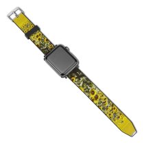 yanfind Watch Strap for Apple Watch  Gold Field  Plaines Flower Plant Seed Flowering Sky Wildflower Compatible with iWatch Series 5 4 3 2 1