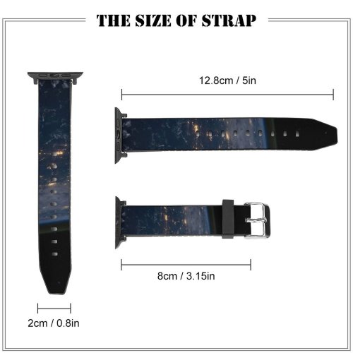 yanfind Watch Strap for Apple Watch Universe Data Galaxy Sky Night Outer Space Light Free Website Planet Compatible with iWatch Series 5 4 3 2 1