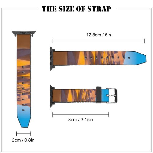 yanfind Watch Strap for Apple Watch Trey Ratcliff Sahara Desert Merzouga Morocco Sand Dune Sky Sunny Compatible with iWatch Series 5 4 3 2 1
