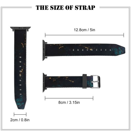 yanfind Watch Strap for Apple Watch Vadim Sadovski Space Earthlike Planet Space Ship Universe Closeup Compatible with iWatch Series 5 4 3 2 1