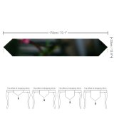 Yanfind Table Runner Drop Blush Petals Blossom Domain Stems Love Plant Geranium Public Rainfall Everyday Dining Wedding Party Holiday Home Decor