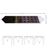 Yanfind Table Runner Rowing River Oxford Sunlight Sky Tree Cloud Natural Landscape Everyday Dining Wedding Party Holiday Home Decor