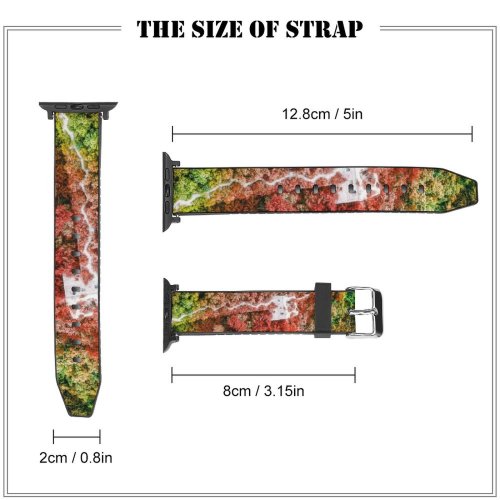yanfind Watch Strap for Apple Watch Trey Ratcliff Great Wall China Beijing Aerial Beautiful Colorful Trees Compatible with iWatch Series 5 4 3 2 1