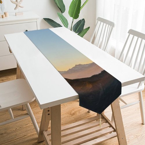 Yanfind Table Runner Landscape Peak Sunrise Building Countryside Housing Activities Wallpapers Pictures Outdoors Free Everyday Dining Wedding Party Holiday Home Decor