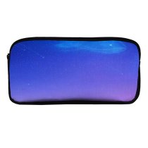 yanfind Pencil Case YHO RicoDZ Fantasy Girl Rooftop Sky Home Dream Whale Starry Night Purple Zipper Pens Pouch Bag for Student Office School