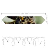 Yanfind Table Runner Young Kitty Outdoors Felidae Kitten Tabby Whiskers Wildlife Field Focus Little Blur Everyday Dining Wedding Party Holiday Home Decor