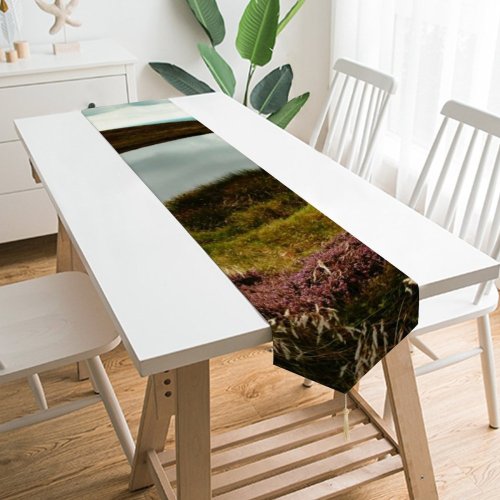 Yanfind Table Runner Scenery Tundra Uk Field England Pond Wilderness District Free Ground Hiking Everyday Dining Wedding Party Holiday Home Decor