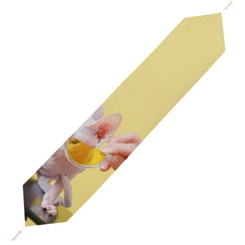 Yanfind Table Runner Fun Child Sit Cute Young Baby Little Happiness Girl Portrait Humor Everyday Dining Wedding Party Holiday Home Decor