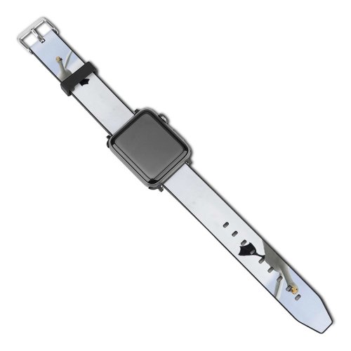 yanfind Watch Strap for Apple Watch Whooper  Landing  Lake Snow Bird Beak Seabird Gull Wing Flight Compatible with iWatch Series 5 4 3 2 1