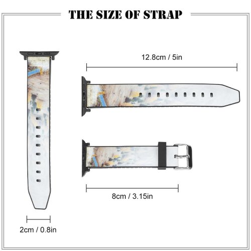 yanfind Watch Strap for Apple Watch Abies Pine Plant Pictures Grey Tree Fir Free Art Conifer Images Compatible with iWatch Series 5 4 3 2 1