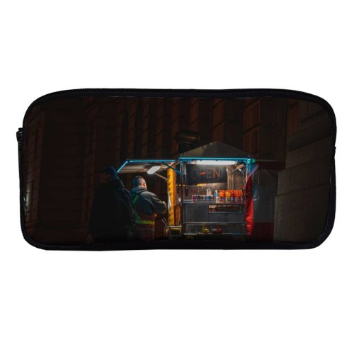 yanfind Pencil Case YHO Toronto Images Photo Arcade Night  Darkness Wallpapers Urban Free Dark Time Zipper Pens Pouch Bag for Student Office School