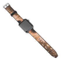 yanfind Watch Strap for Apple Watch Autumn Road Sunlight Morning Foggy Forest Path Compatible with iWatch Series 5 4 3 2 1