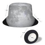 yanfind Adult Fisherman's Hat Space Black Dark Moon IOS Fishing Fisherman Cap Travel Beach Sun protection