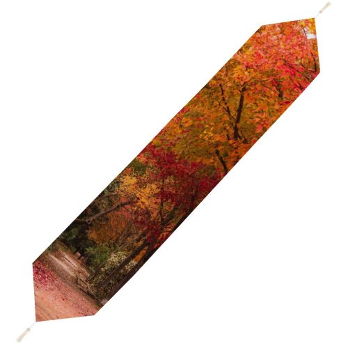 Yanfind Table Runner Walkway Plant Automne Pavement Pictures Outdoors Stock Tree Free Sidewalk Street Everyday Dining Wedding Party Holiday Home Decor