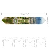 Yanfind Table Runner Panoramas Street HDR Aerial Tower Area Residential Eye City Design City Paris Everyday Dining Wedding Party Holiday Home Decor