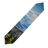 Yanfind Table Runner Landscape Peak Exploring National Creative Explore Pictures Outdoors Snow Tree Glacier Everyday Dining Wedding Party Holiday Home Decor