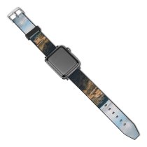 yanfind Watch Strap for Apple Watch Kielder United England Landscape Abies Countryside Pine Plant Forest Spruce Pictures Compatible with iWatch Series 5 4 3 2 1