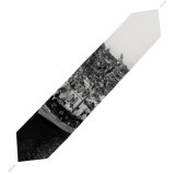 Yanfind Table Runner Boats City Buildings Watercrafts Transportation Travelling Architecture Harbor Ship Modern Motion Sea Everyday Dining Wedding Party Holiday Home Decor
