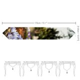 Yanfind Table Runner Blur Focus Wildflowers Flowers Depth Grass Cemetery Field Graveyard Tombstones Stone Growth Everyday Dining Wedding Party Holiday Home Decor