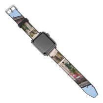 yanfind Watch Strap for Apple Watch Tree Flower Street Concepcion Del Uruguay Entre Rios Argentina Violet Rose Property Compatible with iWatch Series 5 4 3 2 1