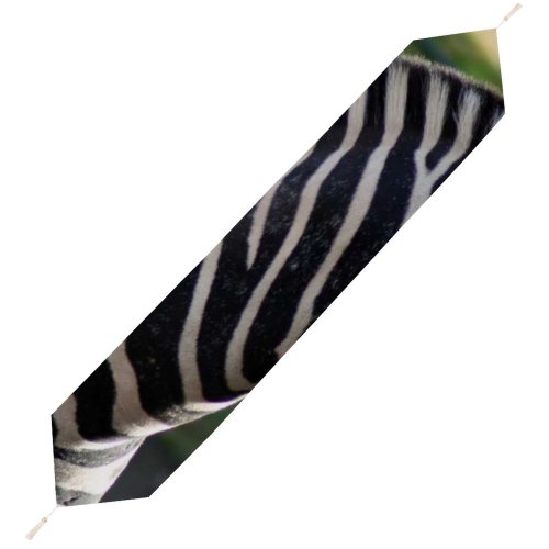 Yanfind Table Runner Zebra Stripes Horse Africa Vertebrate Terrestrial Wildlife Snout Mane Grass Grassland Everyday Dining Wedding Party Holiday Home Decor