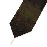 Yanfind Table Runner Backlit Park Fog Dark Foggy Rural Forest Scenic Trees Woods Conifer Countryside Everyday Dining Wedding Party Holiday Home Decor