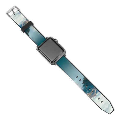 yanfind Watch Strap for Apple Watch Landscape Promontory Plansee River Dji Pictures Outdoors Austria Snow Tree Compatible with iWatch Series 5 4 3 2 1
