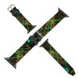 yanfind Watch Strap for Apple Watch Universe Galaxy Laser Domain Flow Light Neon Public Dynamic Wallpapers Illuminated Compatible with iWatch Series 5 4 3 2 1