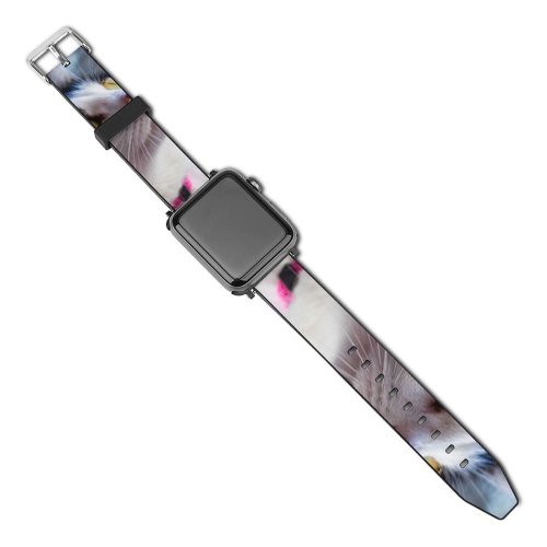 yanfind Watch Strap for Apple Watch Funny Curiosity Cute Baby Young Little  Pretty Portrait Pet Whisker Downy Compatible with iWatch Series 5 4 3 2 1