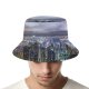 yanfind Adult Fisherman's Hat Denys Nevozhai Hong Kong City River Night Time Skyscrapers Clouds Cityscape Fishing Fisherman Cap Travel Beach Sun protection