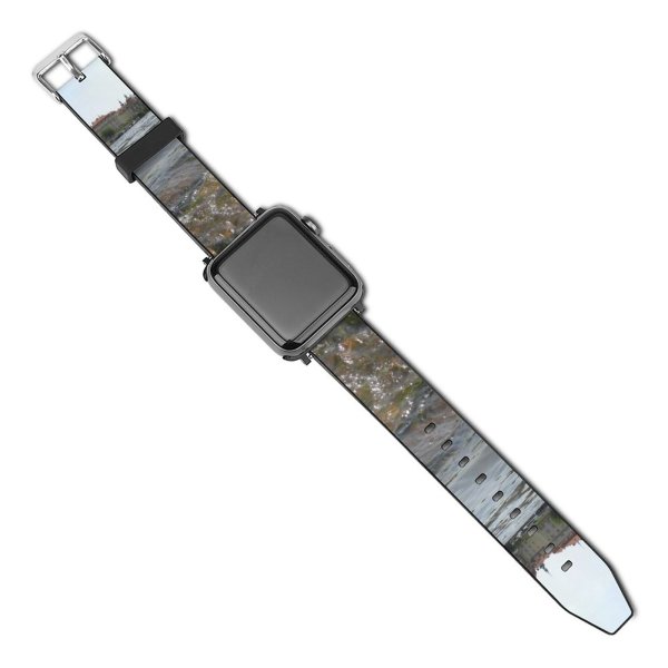 yanfind Watch Strap for Apple Watch Swans Birds Prague Vltava River Charles  Czech Republic Resources Watercourse Rapid Compatible with iWatch Series 5 4 3 2 1
