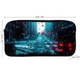 yanfind Pencil Case YHO  H Window Waterdrops  Droplets Glass  O Drops Raindrop Zipper Pens Pouch Bag for Student Office School