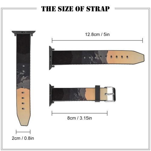 yanfind Watch Strap for Apple Watch United Peak Sunrise Explore Angeles Wallpapers Pictures Winter Outdoors Adventure Snow Compatible with iWatch Series 5 4 3 2 1