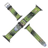 yanfind Watch Strap for Apple Watch Tea Gardens Hill Station Highland Natural Landscape Plantation Mountainous Landforms Vegetation Wilderness Compatible with iWatch Series 5 4 3 2 1