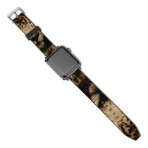 yanfind Watch Strap for Apple Watch Black Dark Jaguar Wildcat Wild Carnivore Compatible with iWatch Series 5 4 3 2 1