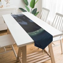 Yanfind Table Runner Domain River Canyon Gullfoss Pictures Outdoors Grey Snow Islande Glacier Ice Everyday Dining Wedding Party Holiday Home Decor