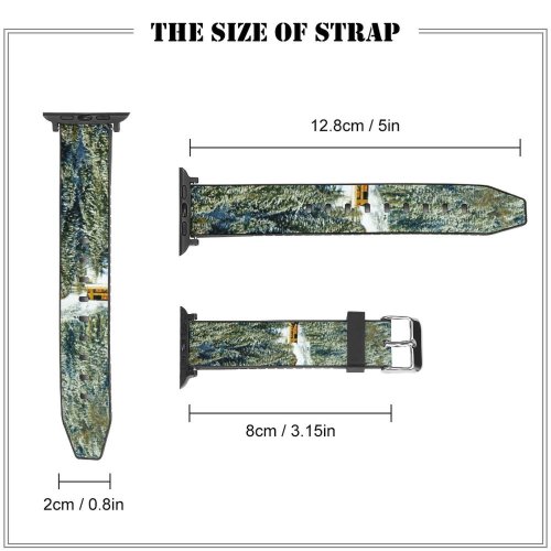 yanfind Watch Strap for Apple Watch Abies Pine Plant Creative Spruce Pictures Outdoors Tree Fir Conifer Images Compatible with iWatch Series 5 4 3 2 1