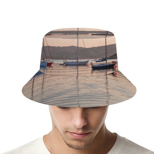 yanfind Adult Fisherman's Hat Yachting Vehicle Sailboat Vessel Calm Morning Evening Sardinia Port Symmetry Boat Sea Fishing Fisherman Cap Travel Beach Sun protection