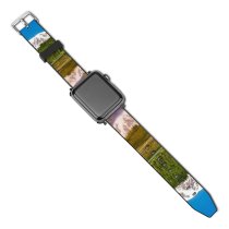 yanfind Watch Strap for Apple Watch Youen California Mount Rainier Volcano Seattle Washington USA Landscape Sky Reflection Trees Compatible with iWatch Series 5 4 3 2 1