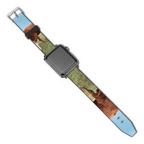yanfind Watch Strap for Apple Watch United Rural Countryside National Wilderness Creative Forests Pasture Jefferson Sustainability Farm Compatible with iWatch Series 5 4 3 2 1