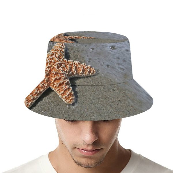yanfind Adult Fisherman's Hat Shell Bubbles Hot Foam Lost Wave Echinoderm Sand Ocean Beach Sunny Organism Fishing Fisherman Cap Travel Beach Sun protection