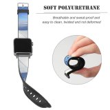yanfind Watch Strap for Apple Watch Schweiz Lanschaft Aussicht Berge Schnee Mountainous Landforms  Snow Sky Glacial Compatible with iWatch Series 5 4 3 2 1
