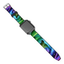 yanfind Watch Strap for Apple Watch Laura Ockel Flowers Rose Flower Colorful Multicolor Rainbow Beautiful Macro Closeup Floral Compatible with iWatch Series 5 4 3 2 1